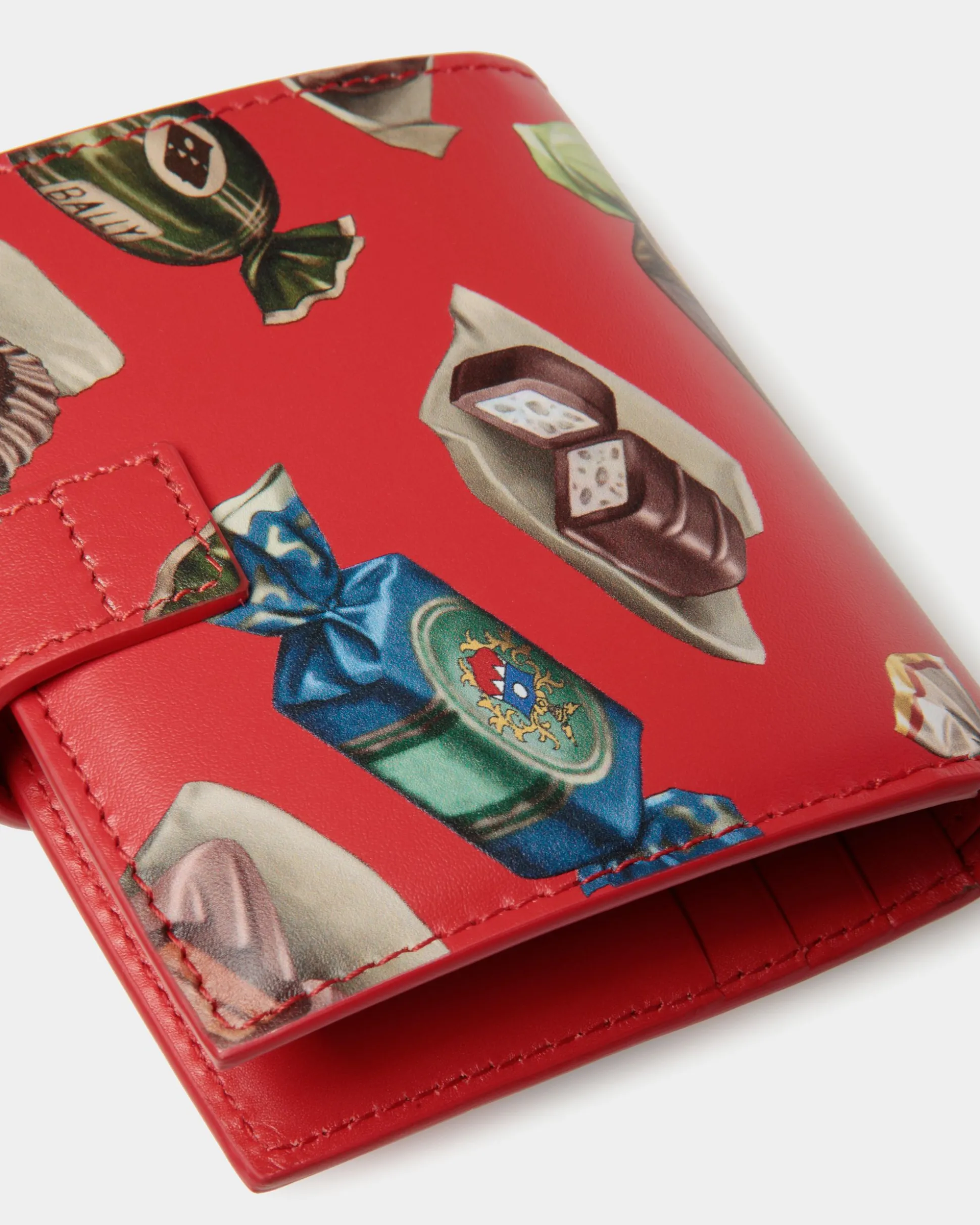 Ollam Wallet In Choco-Candy Print Leather