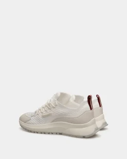 Outline Sneaker In White Nylon