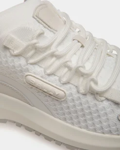 Outline Sneaker In White Nylon