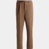 Pants in Camel Cotton