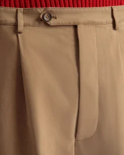 Pants in Camel Cotton