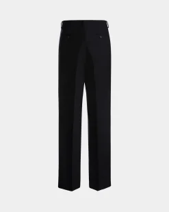 Pants in Navy Blue Wool Blend