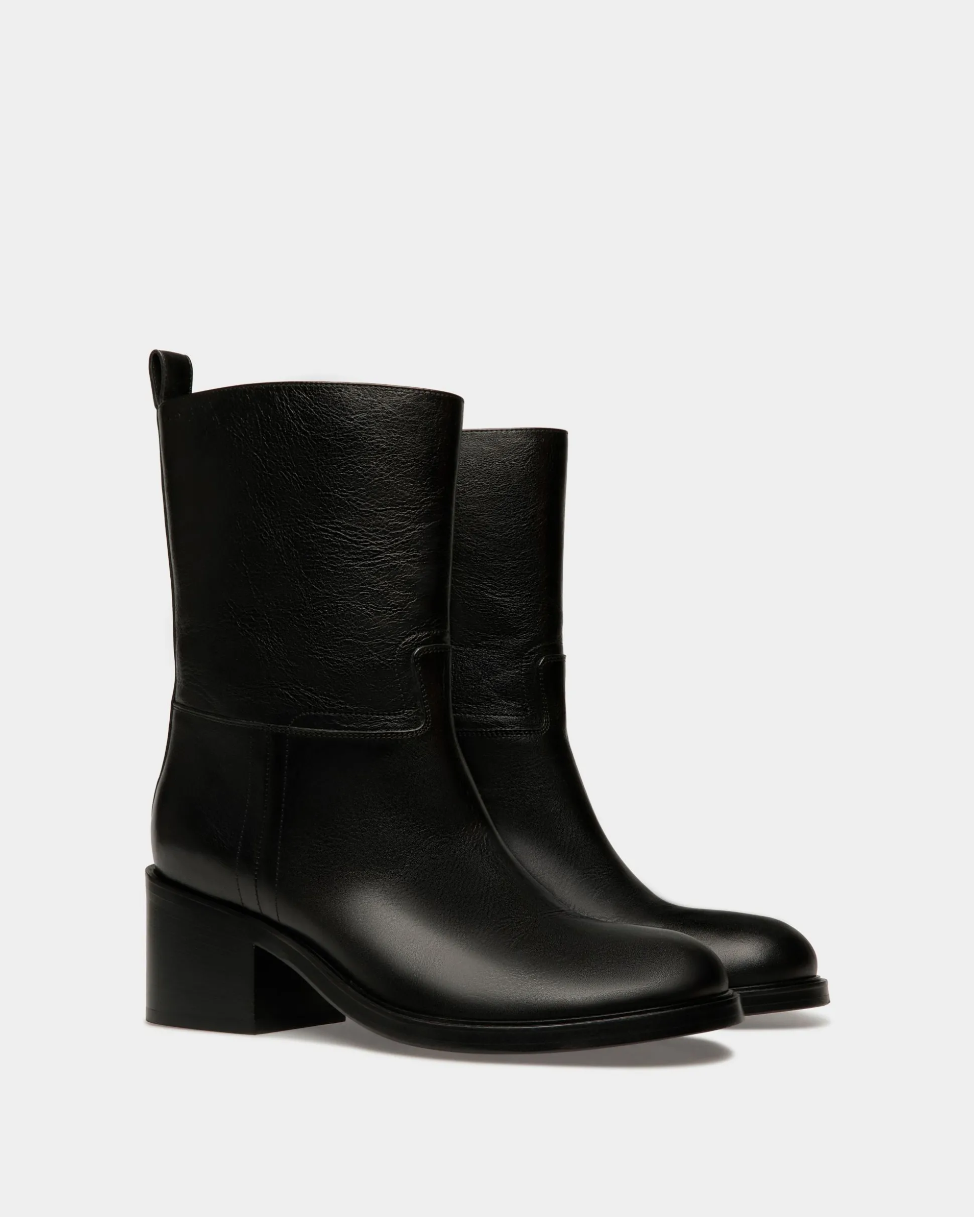 Peggy Boot in Black Leather