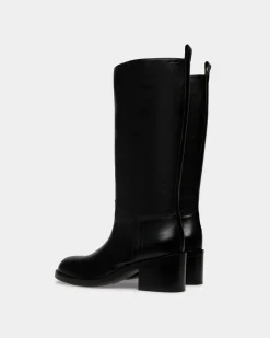 Peggy Boot in Black Leather