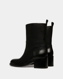 Peggy Boot in Black Leather