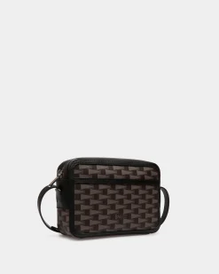 Pennant Crossbody Bag in Black Pennant Motif