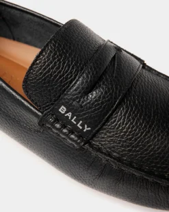 Pilot Driver In Black Grained Leather