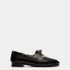 Plume Moccasin In Black Leather