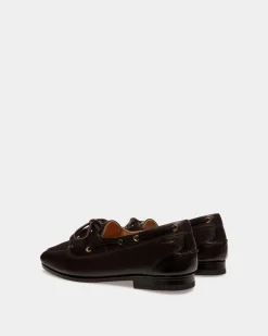 Plume Moccasin in Dark Brown Leather