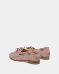 Plume Moccasin in Light Mauve Suede