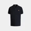 Polo Shirt in Navy Blue Cotton