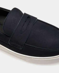 Raise Sneaker in Navy Blue Nubuck Leather