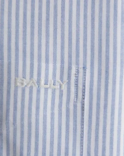 Regular Long Sleeve Shirt In Light Blue Cotton