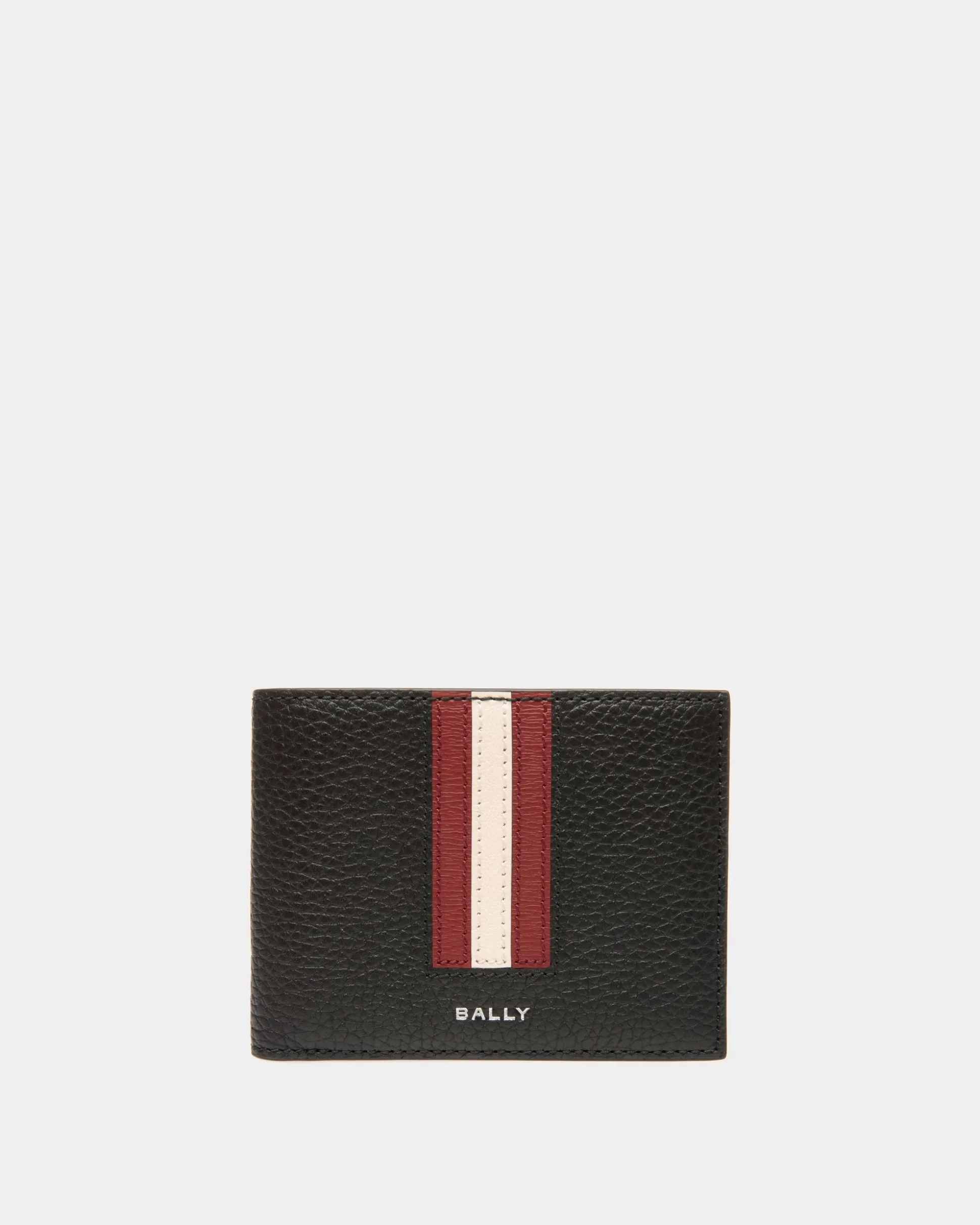 Ribbon Bifold Wallet in Black Leather