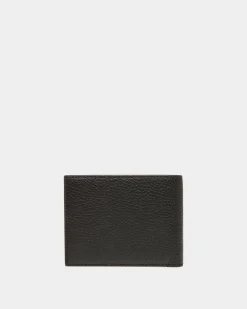 Ribbon Bifold Wallet in Black Leather