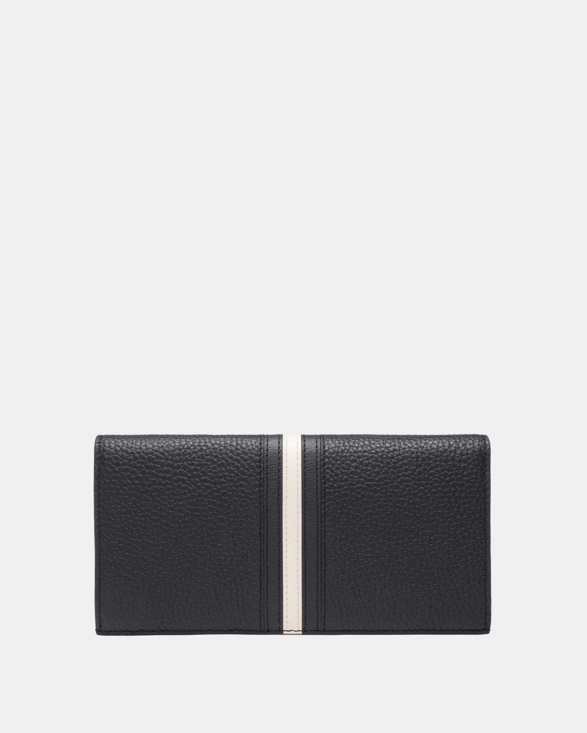 Ribbon Continental Wallet In Midnight Leather