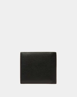 Ribbon ID Coin Wallet In Black Leather
