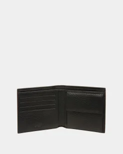 Ribbon ID Coin Wallet In Black Leather