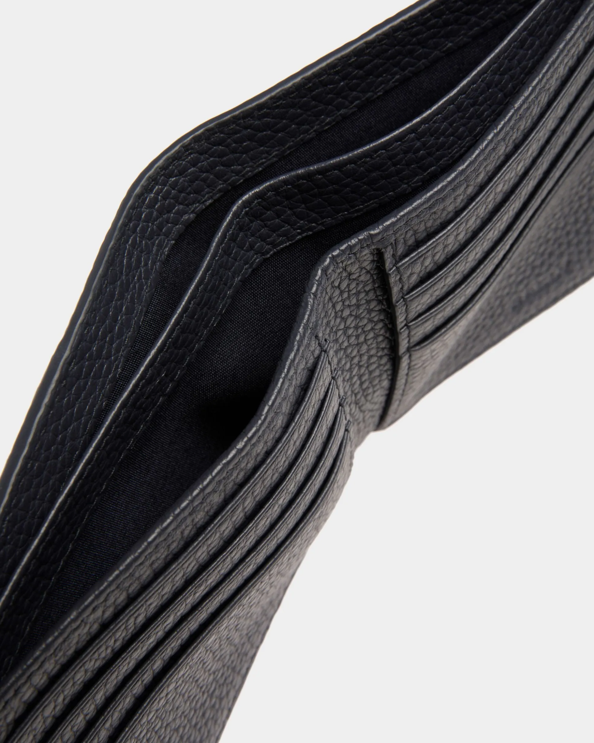 Ribbon Wallet In Midnight Leather