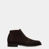 Schoenen Bootie In Ebano Suede Leather