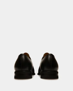 Scribe Novo Derby Shoes In Black Leather