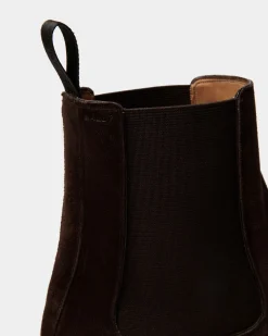 Scribe Un Bootie in Ebano Suede