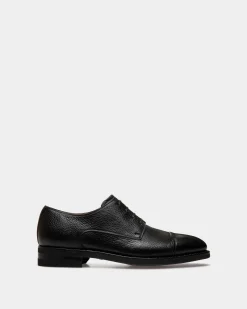 Scribe Un Derby in Black Deer Leather