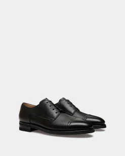 Scribe Un Derby in Black Deer Leather