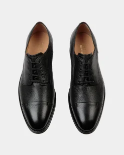 Scribe Un Derby in Black Deer Leather