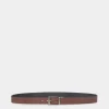 Shiffie 35mm Reversible And Adjustable Belt in Brown And Black Leather