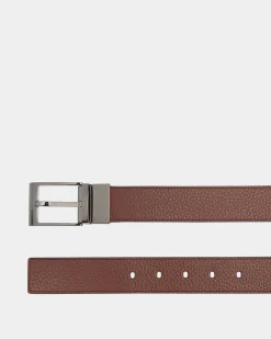 Shiffie 35mm Reversible And Adjustable Belt in Brown And Black Leather
