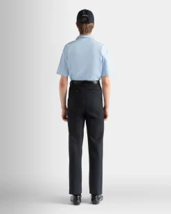 Shirt In Light Blue Cotton