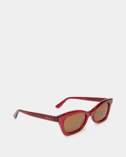 Sue Sunglasses In Red Acetate