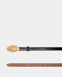 Swissness 15mm Belt In Black Brushed Leather