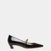 Sylt Mary-Jane Pump In Black Leather