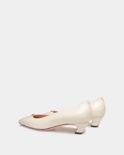 Sylt Pump In White Leather