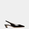 Sylt Slingback Pump in Black Leather
