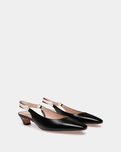 Sylt Slingback Pump In Black Nappa Leather