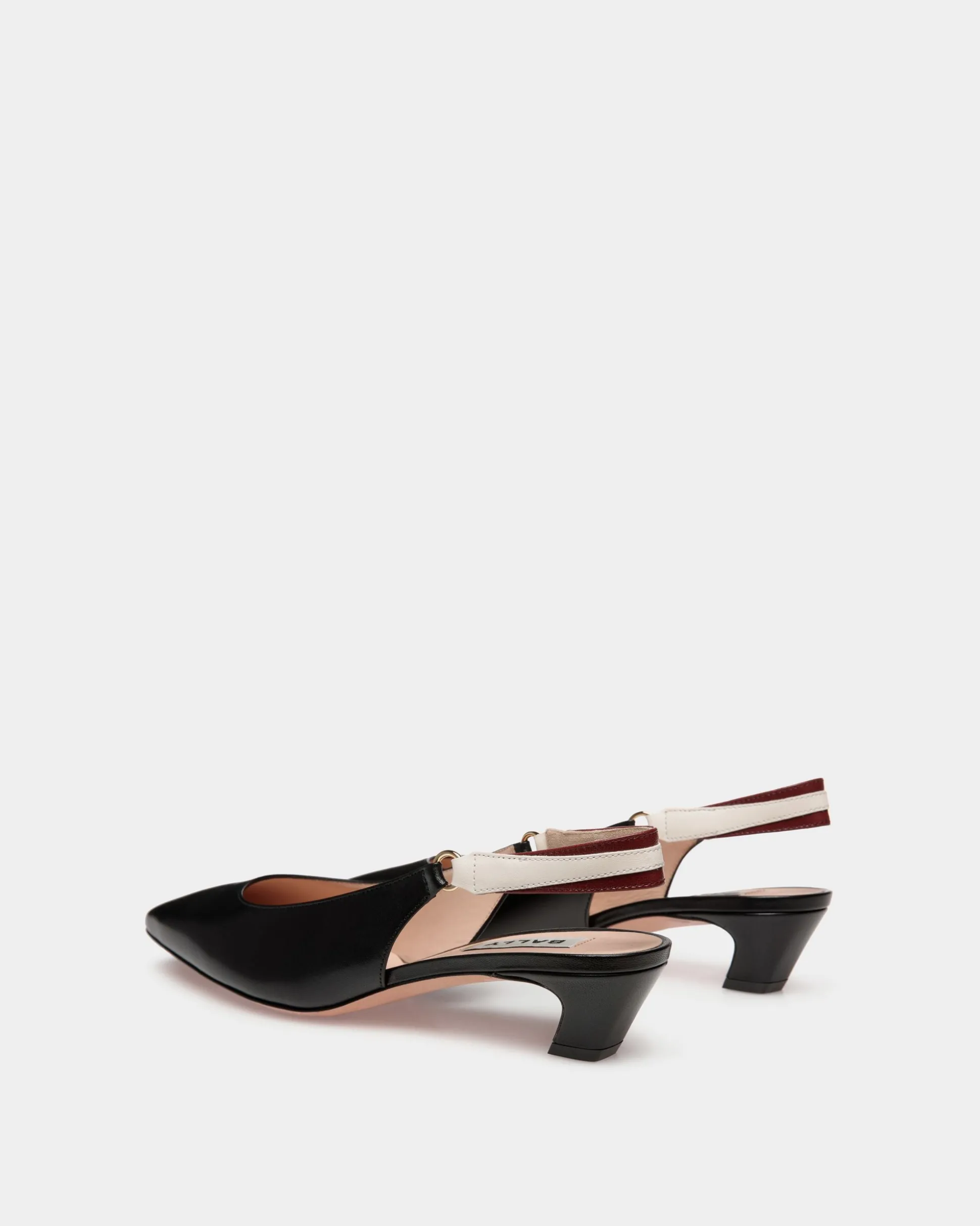 Sylt Slingback Pump In Black Nappa Leather