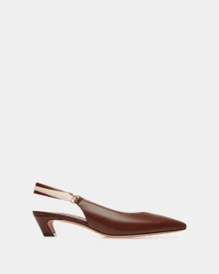 Sylt Slingback Pump In Brown Nappa Leather