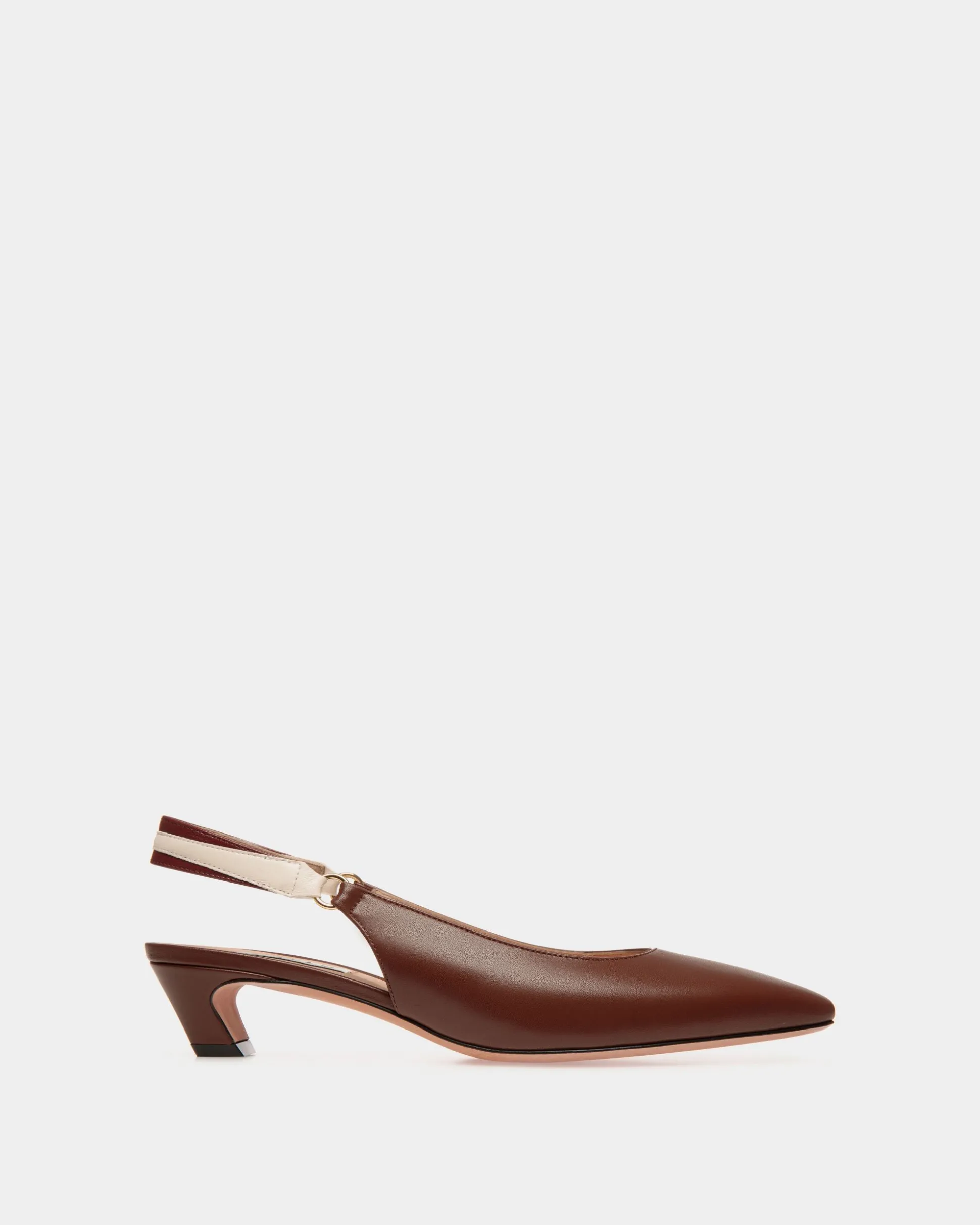 Sylt Slingback Pump In Brown Nappa Leather
