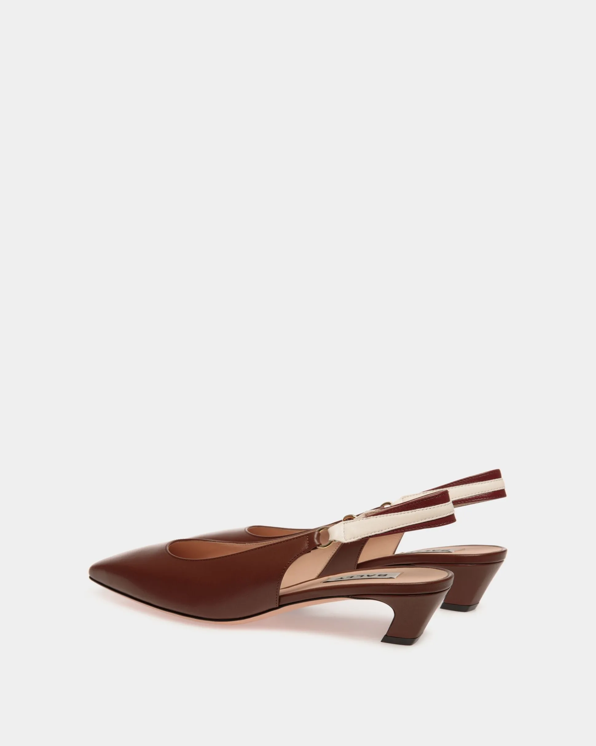 Sylt Slingback Pump In Brown Nappa Leather