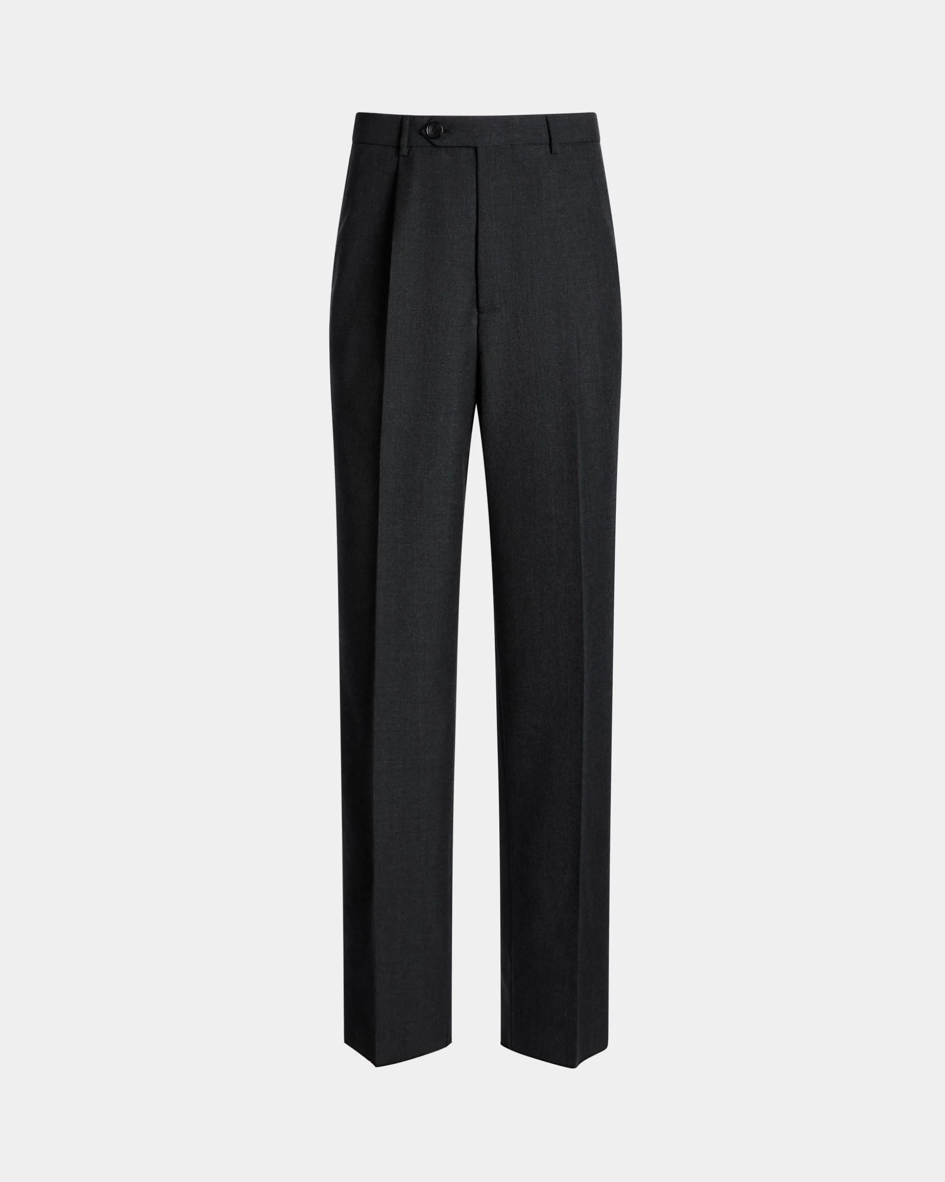 Tailored Pants In Dark Grey Wool Blend