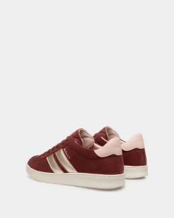 Tennis Sneaker In Andorra and Light Pink Suede Leather
