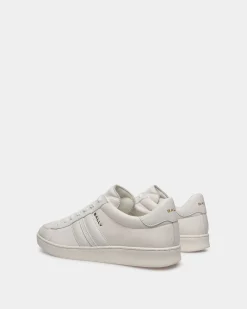 Tennis Sneaker In White Leather