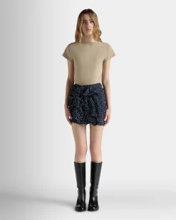 T-Shirt in Beige Cotton