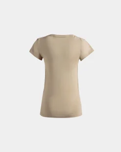 T-Shirt in Beige Cotton