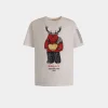 T-Shirt With Forest Mask In White Cotton