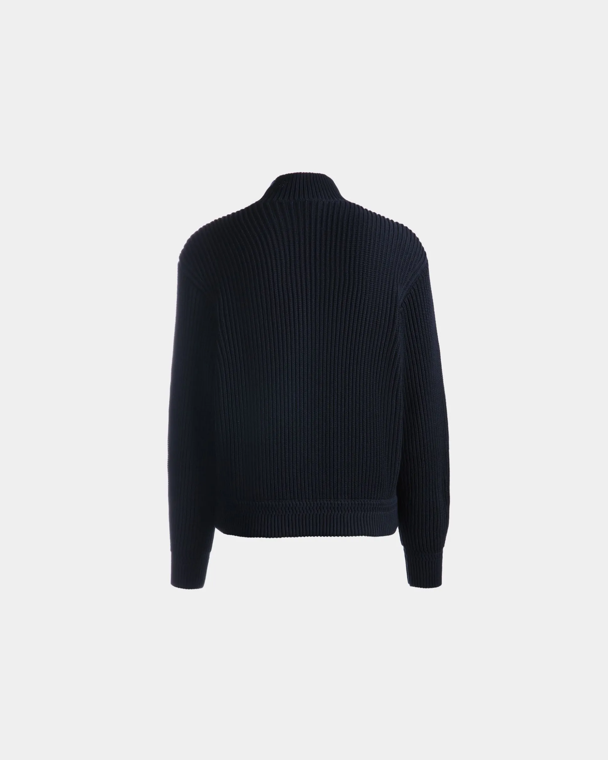 Turtle Neck in Navy Blue Cotton