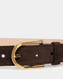 Udy 30mm Belt in Ebano Suede